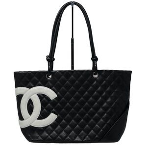 Chanel Cambon Ligne Black White Large Tote Bag. Pre Owned, Great Condition with